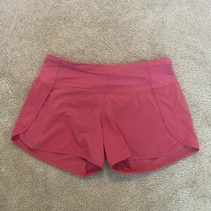 Lululemon Speed Up Mid-Rise Lined Short 4”.
